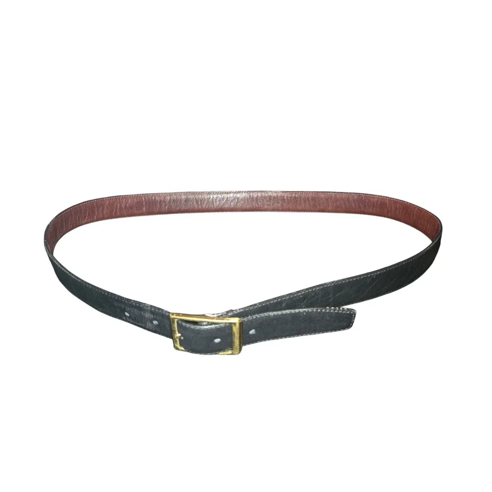 Red Wing Shoes Reversible Leather Belt Mens‎ 40 Black Brown Brass Buckle 96516